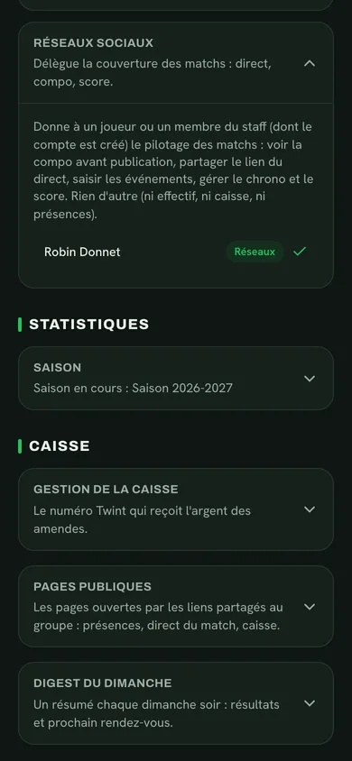 Réglage Réseaux sociaux : Robin Donnet délégué pour le direct des matchs