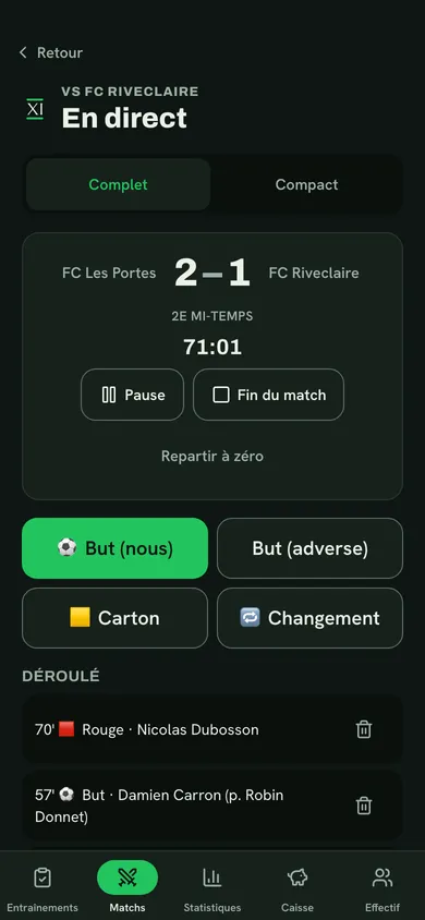 70e : rouge pour Dubosson. À dix.